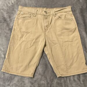 Levi’s 508 Silver‎ Tab Denim Shorts Tan Khaki Size 30 9.5” Inseam